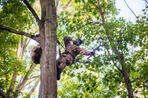 Silent Approach Tree Climbing System